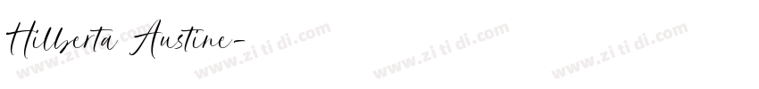 Hilberta Austine字体转换